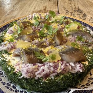 Matjestårta på kavringsbotten (1/1)